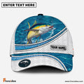 Frenzidea Custom Name Tuna Fishing Blue Water Pattern 3D Classic Cap