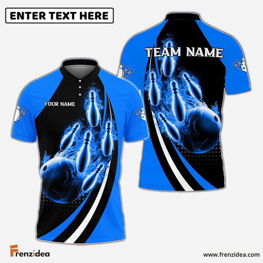 Frenzidea Bowling And Pins Fire Fly Personalized Name Team Name 3D Shirt