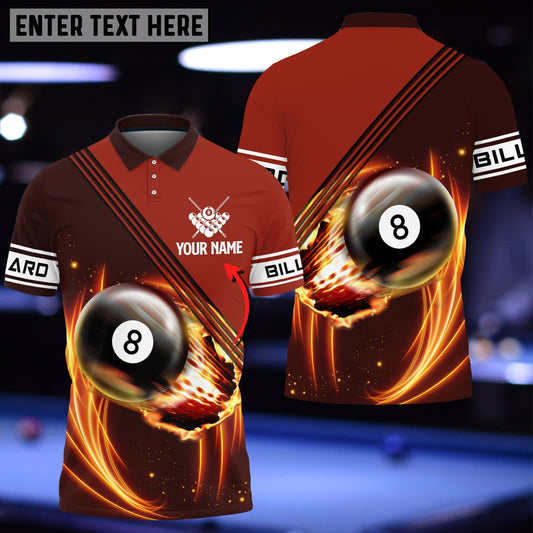 Frenzidea Billiard Player Fire Personalized Unisex Shirt