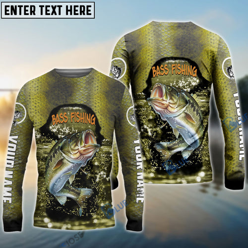 Frenzidea Bass Fishing Moss Custom Long Sleeve Performance Fishing Long Sleeves