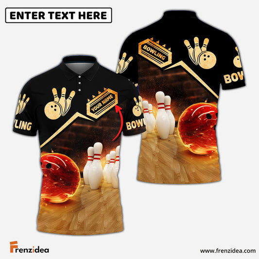 Frenzidea Custom Bowling Personalized Name 3D Shirt