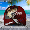 Frenzidea Personalized Premium Walleye Fish Red Cap