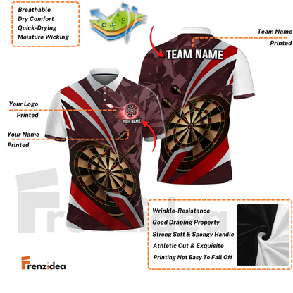 Frenzidea Blade Of Glory Darts Personalized Name, Team Name 3D Shirt ( 5 Colors)