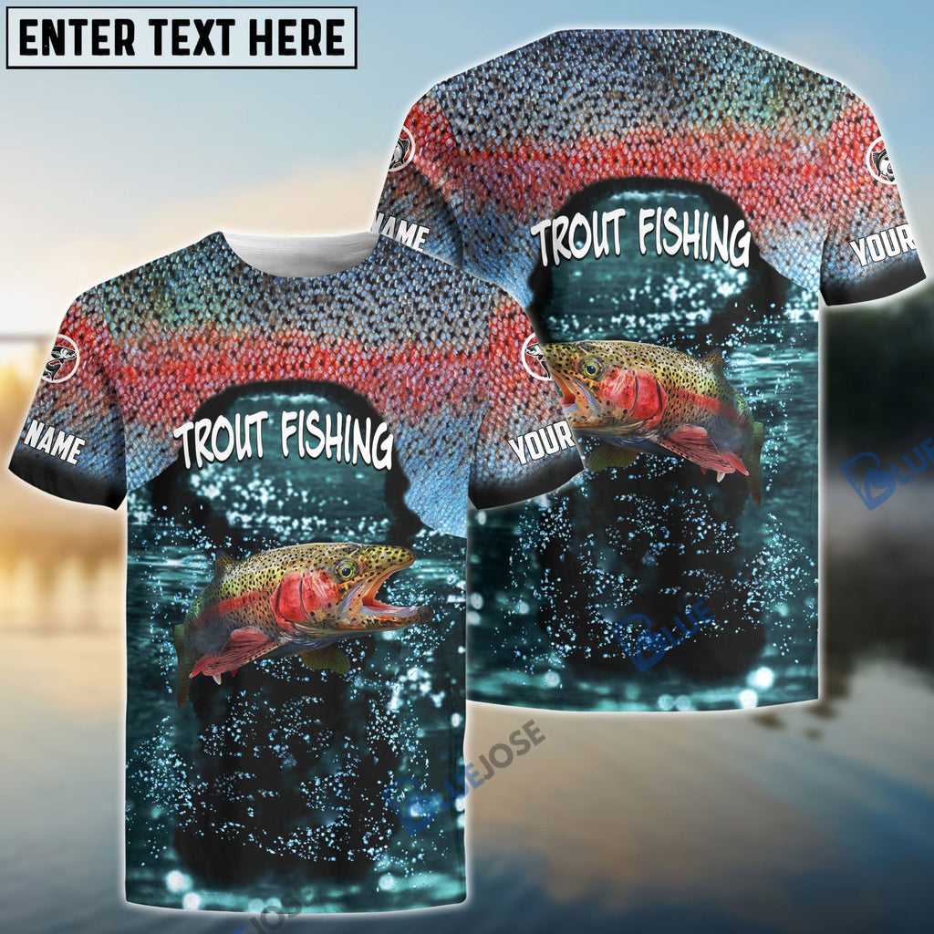 Frenzidea Trout Fishing Colorful Custom Long Sleeve Performance Fishing Long Sleeves