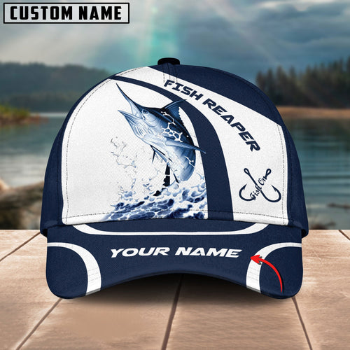 Frenzidea Personalized Marlin Fishing Hat Hook Cap
