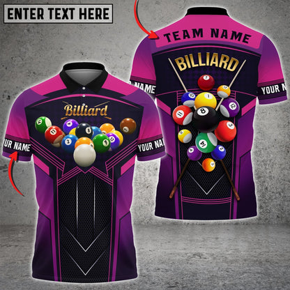 Frenzidea Personalized Billiard Ball Team Polo Shirt