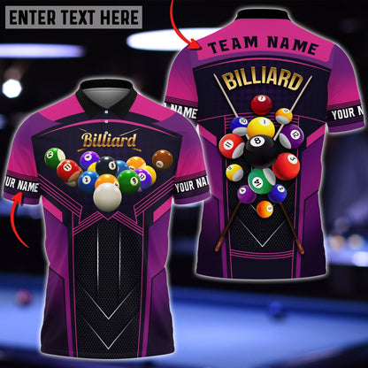 Frenzidea Personalized Billiard Ball Team Polo Shirt