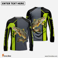 Frenzidea Personalized Pike Fishing Green Line Sport Jersey Fishing Shirts