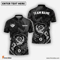 Frenzidea Billiards Yin And Yang Ball 89 Dragon Personalized Name Shirt (4 Colors)