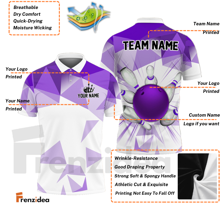 Frenzidea Bowling And Pins Move Out Da Way Customized Name 3D Shirt (4 Colors)