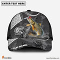 Frenzidea Pike Fishing Gray Camo Sport Personalized Cap