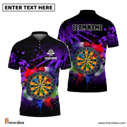 Frenzidea Dartboard Personalized Name, Team Name 3D Shirt (4 Colors)