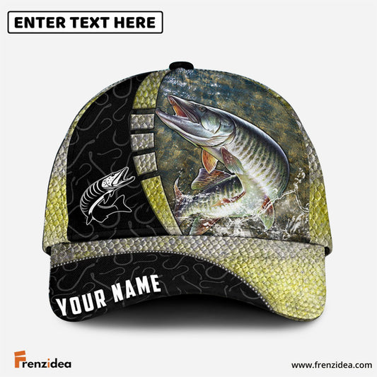 Frenzidea Personalized Musky Fishing Classic Cap