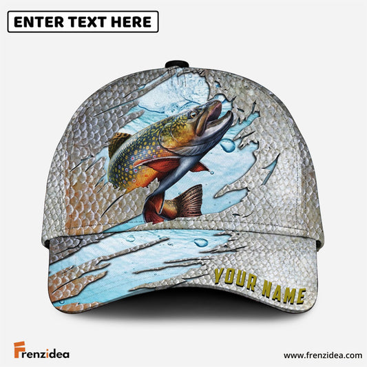 Frenzidea Trout Fish Cool Fishing Personalized Cap