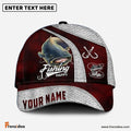 Frenzidea Personalized Catfish Fishing Classic Red Cap
