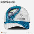 Frenzidea Custom Name Tuna Fishing Blue Water Cap