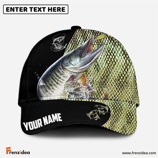 Frenzidea Personalized Musky Fishing Classic Cap