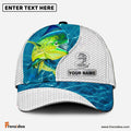 Frenzidea Custom Name Mahi-mahi Fishing Blue Water Cap