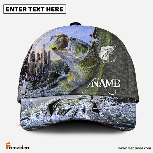 Frenzidea Personalized Bass Fishing Classic Cap