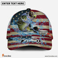 Frenzidea Personalized American Bass FIshing Classic Cap