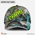 Frenzidea Personalized Crappie On Skin Fishing Cap