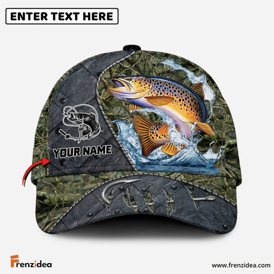 Frenzidea Personalized Trout Fishing Cap