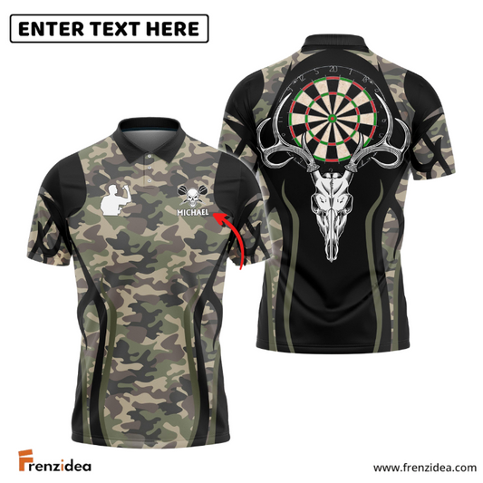 Frenzidea Bull Skull Custom Darts Shirts