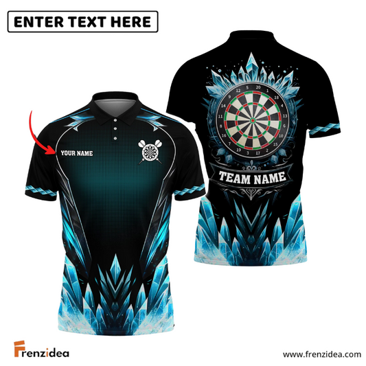 Frenzidea Darts Ice Age Personalized Name, Team Name 3D Shirt (4 Colors)