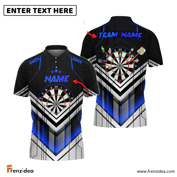 Frenzidea Cyberpunk Darts Personalized Name, Team Name 3D Shirt (6 Colors)