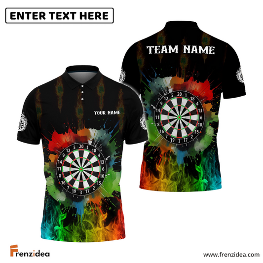 Frenzidea Colorful DartBoard Personalized Name, Team Name 3D Shirt