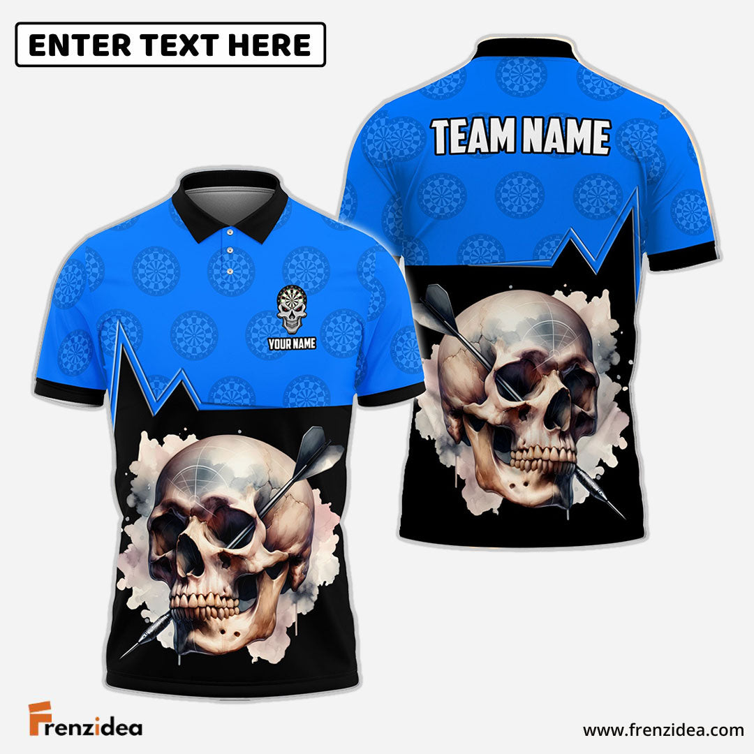 frenzidea Skull Dartboard Personalized Name, Team Name 3D Shirt (5 Colors)