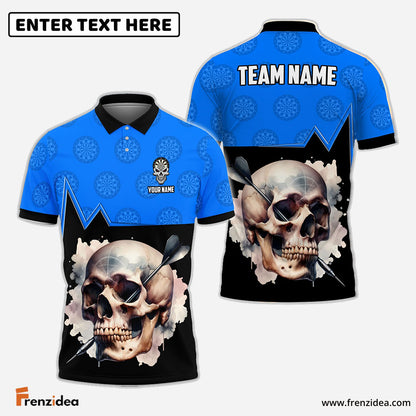 frenzidea Skull Dartboard Personalized Name, Team Name 3D Shirt (5 Colors)