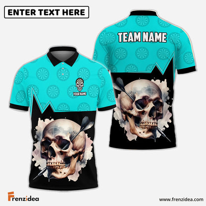 frenzidea Skull Dartboard Personalized Name, Team Name 3D Shirt (5 Colors)