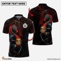 Frenzidea Darts Big Dragon Personalized Name, Team Name 3D Shirt (4 Colors)