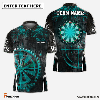 Frenzidea Darts Target Scope Personalized Name, Team Name 3D Shirt (4 Colors)