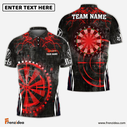 Frenzidea Darts Target Scope Personalized Name, Team Name 3D Shirt (4 Colors)