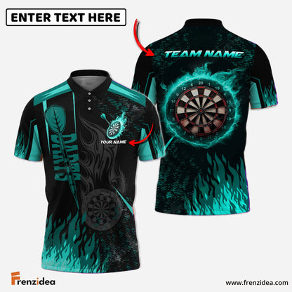 Frenzidea Darts Burning Room Personalized Name, Team Name 3D Shirt (4 Colors)