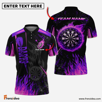 Frenzidea Darts Burning Room Personalized Name, Team Name 3D Shirt (4 Colors)