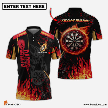 Frenzidea Darts Burning Room Personalized Name, Team Name 3D Shirt (4 Colors)