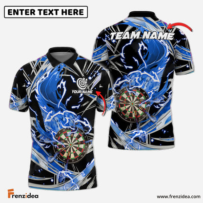 Frenzidea Darts Thunder Wind Aura Personalized Name, Team Name 3D Shirt (4 Colors)