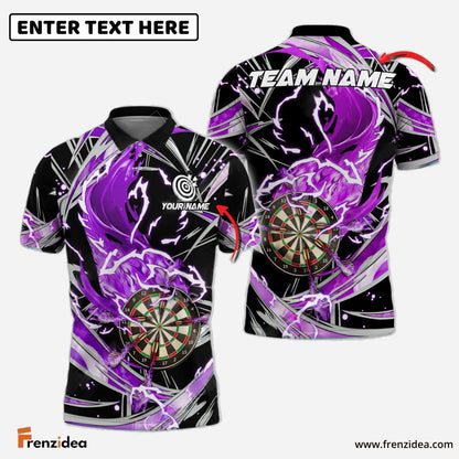 Frenzidea Darts Thunder Wind Aura Personalized Name, Team Name 3D Shirt (4 Colors)