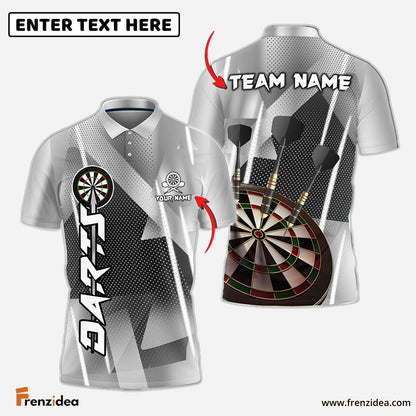 Frenzidea Darts Bling Arrow Personalized Name, Team Name 3D Shirt (6 Colors)