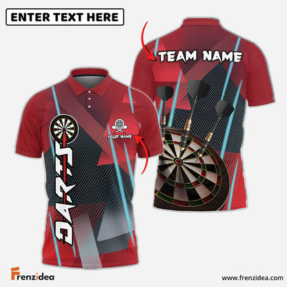 Frenzidea Darts Bling Arrow Personalized Name, Team Name 3D Shirt (6 Colors)