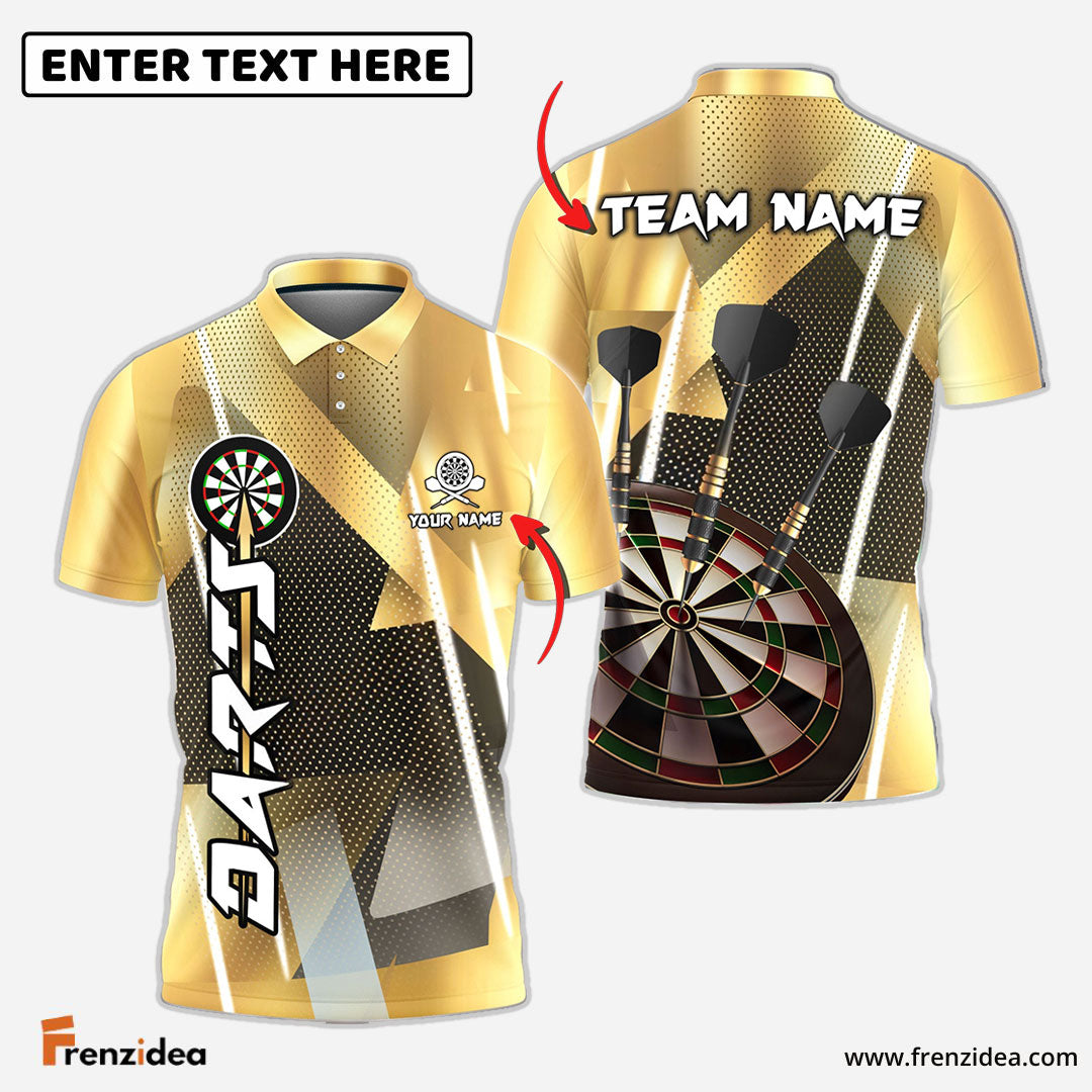 Frenzidea Darts Bling Arrow Personalized Name, Team Name 3D Shirt (6 Colors)