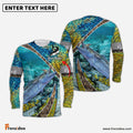 Frenzidea Kingfish Skin And Camo Fishing Cool Customize Name 3D Shirts