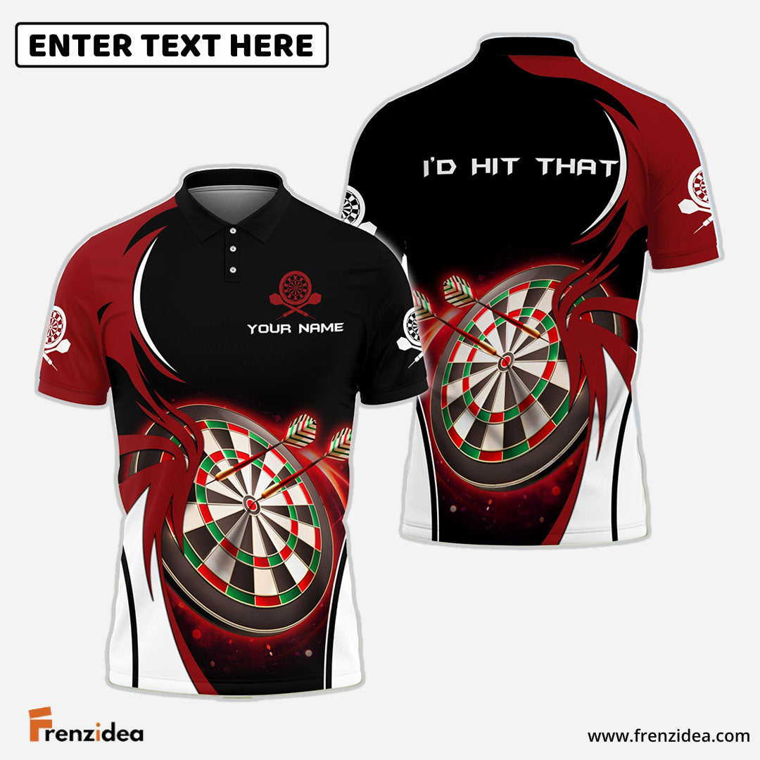 Frenzidea I'D Hit That Darts Personalized Name 3D Shirt