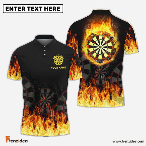 Frenzidea Darts Flame Personalized Name 3D Shirt