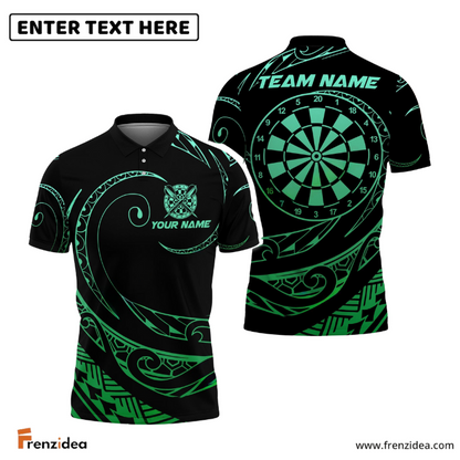 Frenzidea Darts Hawaii Polynesian Personalized Name, Team Name 3D Shirt (4 Colors)