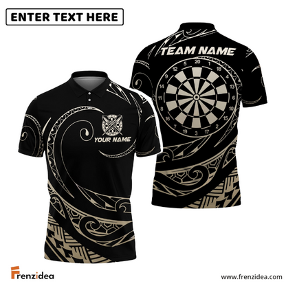 Frenzidea Darts Hawaii Polynesian Personalized Name, Team Name 3D Shirt (4 Colors)