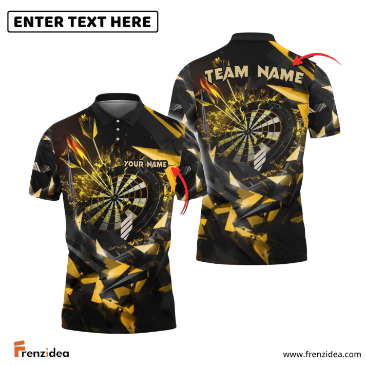 Frenzidea Thunder Rising Darts Personalized Name, Team Name 3D Shirt (6 Colors)